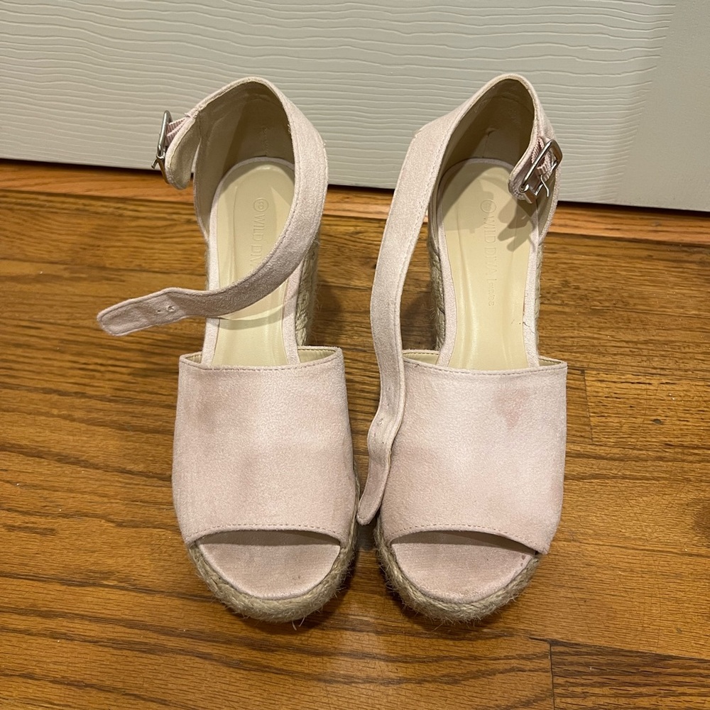 Wild Diva blush wedges